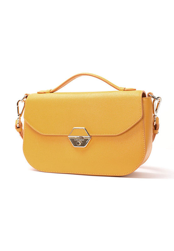 yellow leather crossbody bag