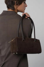 Suède Cube Rectangle Bag