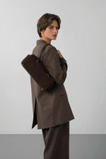 Suède Cube Rectangle Bag
